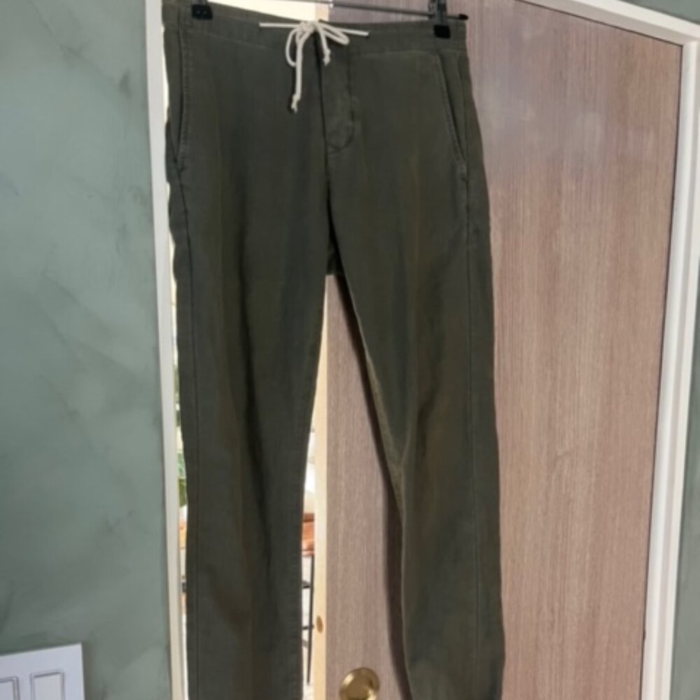 Mens Life After Denim Olive Linen Pants - Size 29
